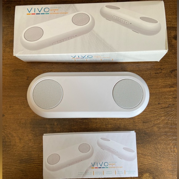 VIVO Combination Portable Speaker and Wireless Phone Charger - Picture 3 of 9